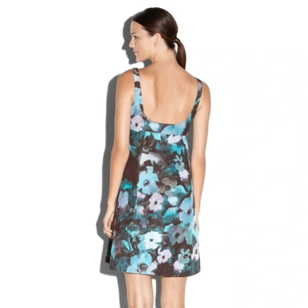 • Milly • Ana Cocktail Dress Blue Floral Print 8